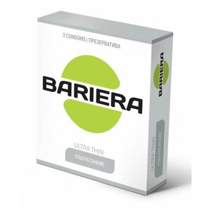 Ультратонкие презервативы Bariera Ultra Thin - 3 шт. 247683 цвет не указан Bariera
