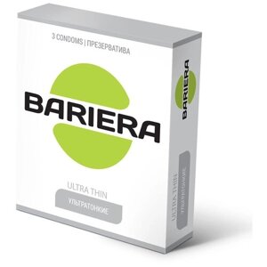 Ультратонкие презервативы Bariera Ultra Thin - 3 шт, Rene Rofe, латекс, 3 шт, 845