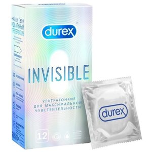 Ультратонкие презервативы Durex Invisible - 12 шт.