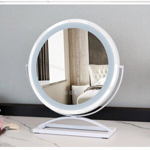 Умное сенсорное зеркало для макияжа с подсветкой (30 см белый цвет)