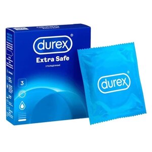 Утолщённые презервативы Durex Extra Safe -упаковка 3 шт. )