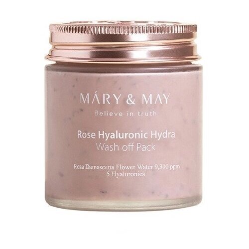 Увлажняющая маска с розой и гиалуроновой кислотой Mary&May Rose Hyaluronic Hydra Wash off Pack, 125г