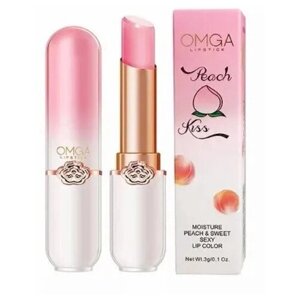 Увлажняющий персиковый бальзам для губ Omga Peach Kiss,3 г.