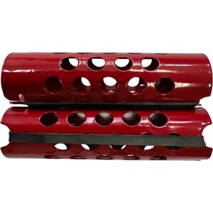 Valexa Бигуди металлические красные с резинкой, набор 10 шт. диам. 20 мм.