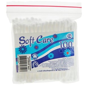Ватные палочки Soft care 100шт