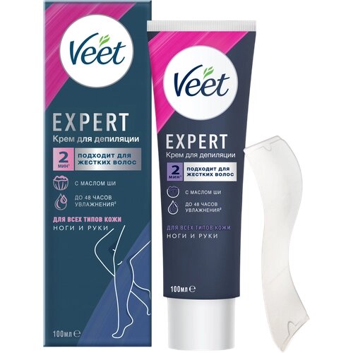 Veet Expert Крем для депиляции для всех типов кожи, 100 мл 1 шт