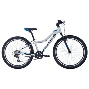 Велосипед 24" Forward Twister 24 1.0 AL 2022 г 12 Серебро/Синий RBK22FW24049