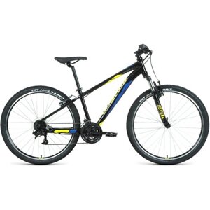 Велосипед 27.5 FORWARD APACHE 1.2 (21-ск.) 2022 (рама 17) черный/желтый