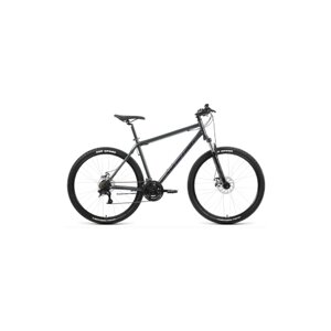 Велосипед forward sporting 27,5 2.2 D (27,5" 21 ск. рост. 17"2022, темно-серый/черный, RBK22FW27853