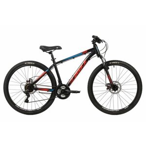 Велосипед Foxx Caiman 26"2024) (Велосипед FOXX 26" CAIMAN черный, сталь, размер 16"