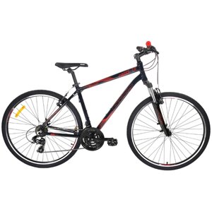 Велосипед городской Aist Cross 1.0 W 28 17 черный 2020 дорожный-городской, колесо 28", рама-алюмин.