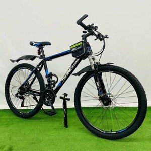 Велосипед SKILLMAX 26" 2024 19" рост 150-185 см, черный синий