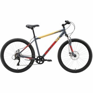 Велосипед Stark'23 Respect 26.1 D Microshift серый/красный/желтый 20"