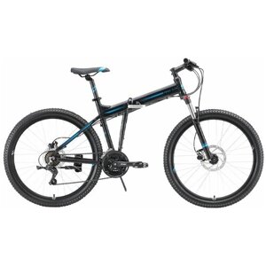 Велосипед Stark Cobra 26.2 HD (2023) 18" черный/синий/черный