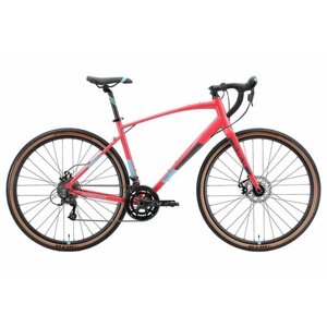 Велосипед Stark Gravel 700.5 D (2024) 18" красный/синий, голубой