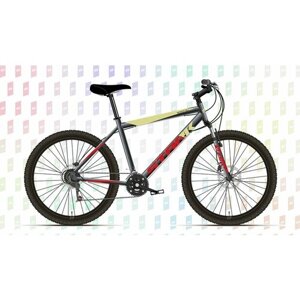 Велосипед Stark Respect 26.1 D (2023) (Велосипед Stark'23 Respect 26.1 D серый/красный/желтый 18", алюминий, HQ-0009982)