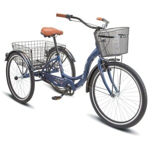 Велосипед STELS Комфортный Energy-III 26" K010 16" Синий/золотой цвет