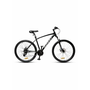 Велосипед взрослый горный 27,5" HORST Messer рама 17" 2023 года черно-белый
