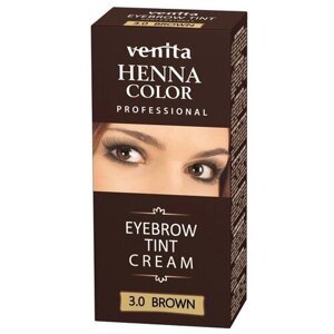 Venita Крем-хна для бровей Henna Color Professional, 15 г, коричневый, 15 мл, 15 г, 1 уп.