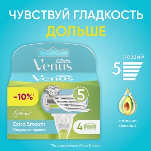 Venus Extra Smooth Кассеты 4 шт.