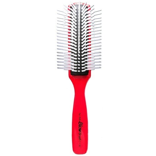 Vess Щетка профессиональная для укладки волос «цвет ручки красный»Blow brush с-130, 1шт