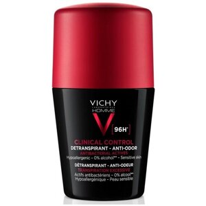 VICHY Дезодорантант-антиперспирант мужской CLINICAL CONTROL 96Ч, 50 мл,