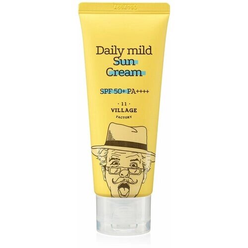 VILLAGE 11 FACTORY Daily mild Sun Cream SPF50+ PA Солнцезащитный крем для ежедневного применения 50мл