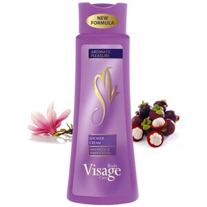 VISAGE Color Hair Fashion / Гель-крем для душа (женский, мужской, для всей семьи) 400 мл магнолия и мангостин / SHOWER CREAM MAGNOLIA & MANGOSTEEN