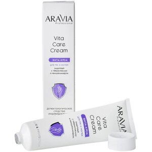 Вита-крем для рук и ногтей защитный Vita Care Cream с пребиотиками и ниацинамидом (4060), 100 мл