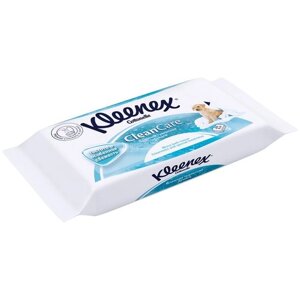 Влажная туалетная бумага Kleenex Cottonelle CleanCare в мягкой упаковке 42 шт. 42 лист.