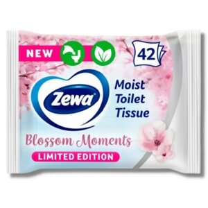 Влажная туалетная бумага Zewa Blossom Moments, 2 уп. 42 лист.