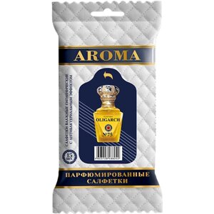 Влажные парфюмированные салфетки Aroma Top Line мини для рук Oligarh № 75