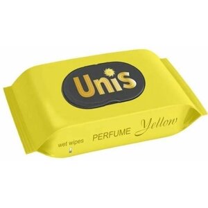 Влажные салфетки антибактериальные Unis Perfume Yellow, клапан, 48шт х 1уп
