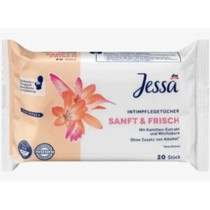 Влажные салфетки Jessa для интимной гигиены, 20шт.