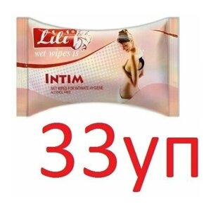 Влажные салфетки Lili (Лили) для интимной гигиены, 15шт х 33уп