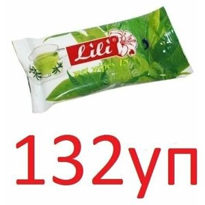 Влажные салфетки Lili (Лили) с ароматом Зелёного Чая, 15шт х 132уп