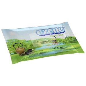 Влажные салфетки "Ozone" Антибактериальные 15шт "зеленый чай"