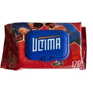 Влажные салфетки Ultima спорт красные 120 шт