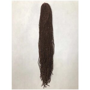 Волосы для наращивания Канекалон Зизи косички (гофре), 65 см, 100 гр. Цвет черный (1)