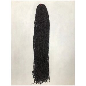 Волосы для наращивания Канекалон Зизи косички (гофре), 65 см, 100 гр. Цвет шоколадный (6)