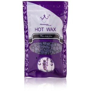 Воск в гранулах / Konsung Beauty / Hot Wax / горячий воск / для депиляции / для эпиляции / пленочный воск / 100 гр (гранат)