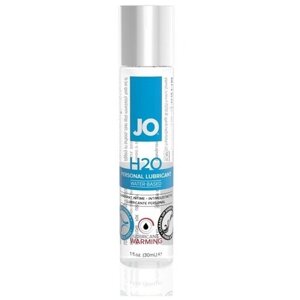 Возбуждающий лубрикант на водной основе JO Personal Lubricant H2O Warming - 30 мл.