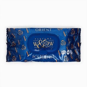 W&W Влажные салфетки парфюмированные W&W Blue Ocean, 100 шт.