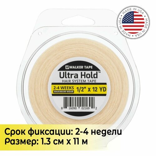 Walker Tape Ultra Hold Rolls, ленты для фиксации парика и системы замещения волос, рулон, 1.3 см х 11 м