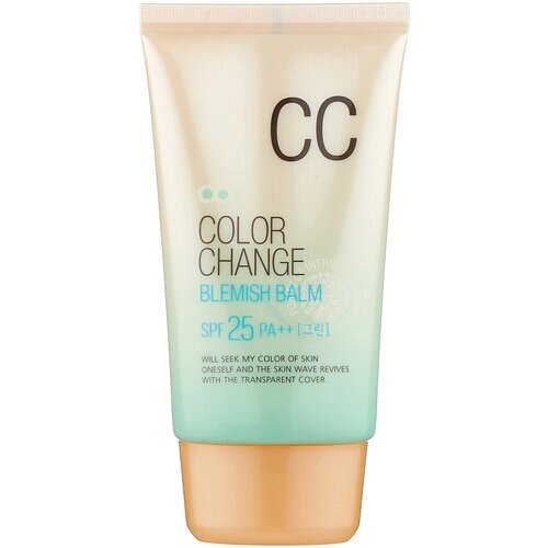 Welcos CC крем Color Change, SPF 25, 50 мл/83 г, оттенок: бежевый, 1 шт.