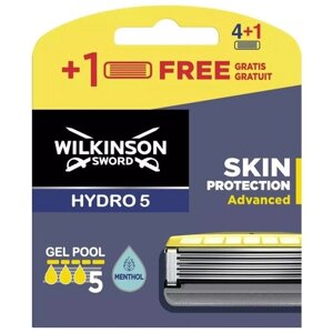 Wilkinson Sword Hydro 5 Skin Protection Advanced / Сменные кассеты для бритв SENSE, 5 шт.