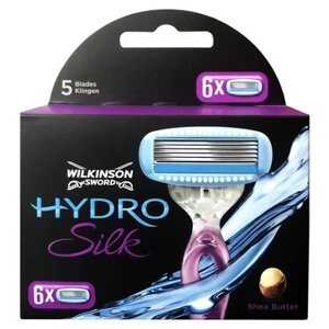 Wilkinson Sword Hydro Silk Сменные лезвия, 6 шт.
