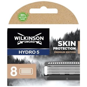 Wilkinson Sword / SCHICK Hydro 5 Skin Protection Premiun Edition / Сменные кассеты для бритв SENSE, 8 шт.