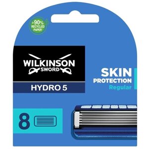 Wilkinson Sword / Schick Hydro5 SKIN PROTECTION Regular / Сменные кассеты для бритвы (8 шт)