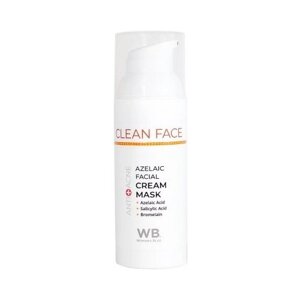 Woman's Bliss Azelaic Facial Cream Mask Крем‐маска азелаиновая, очищающая , 50 мл.